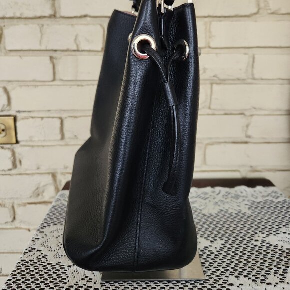 Like New Kate Spade NY Marti Black Bucket Leather Shoulder Bag - Picture 7 of 13